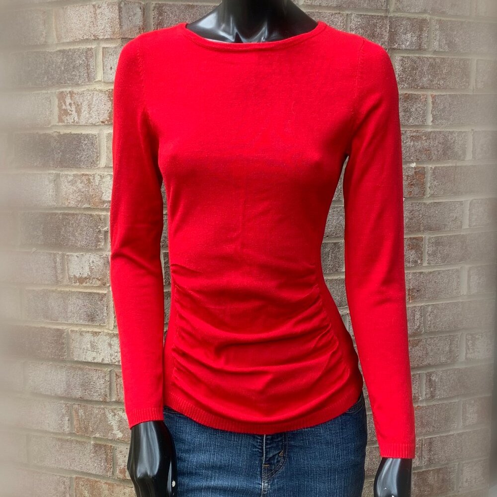 The Limited Red Long Sleeve Top